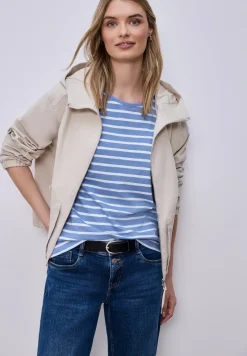 T-shirt à rayures Dropped Shoulder