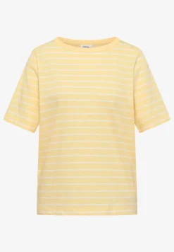 T-shirt à rayures et encolure en U