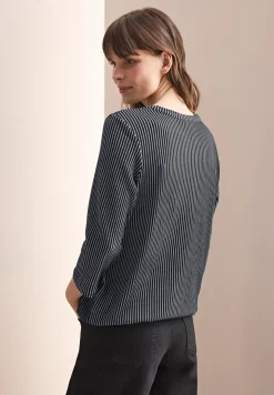 T-shirt à rayures structurées