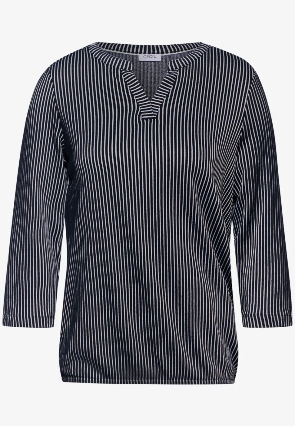 T-shirt à rayures structurées