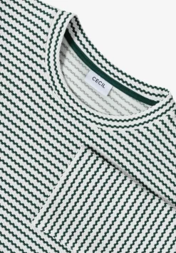 T-shirt à rayures structurées