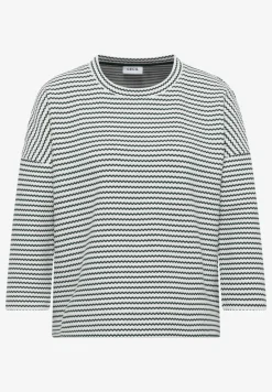 T-shirt à rayures structurées