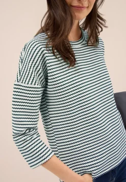T-shirt à rayures structurées