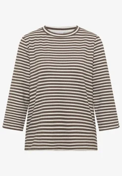 T-shirt à rayures structurées