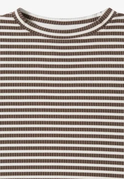 T-shirt à rayures structurées