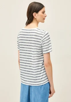 T-shirt à rayures tricotées