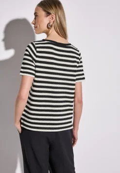 T-shirt à rayures tricotées