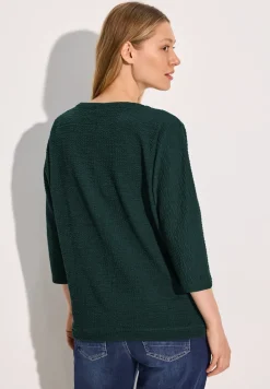 T-shirt à structure jacquard