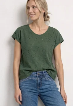 T-shirt à structure mixte