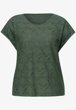 T-shirt à structure mixte