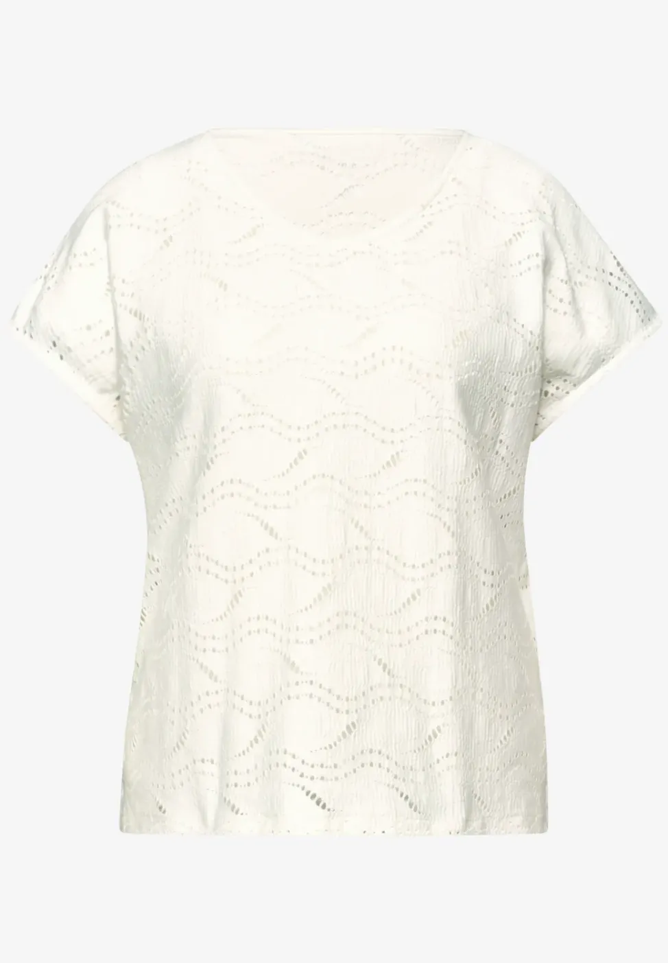 T-shirt à structure mixte