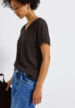 T-shirt à structure mixte
