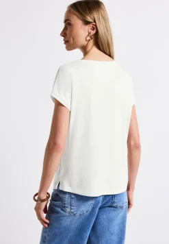 T-shirt à structure mixte