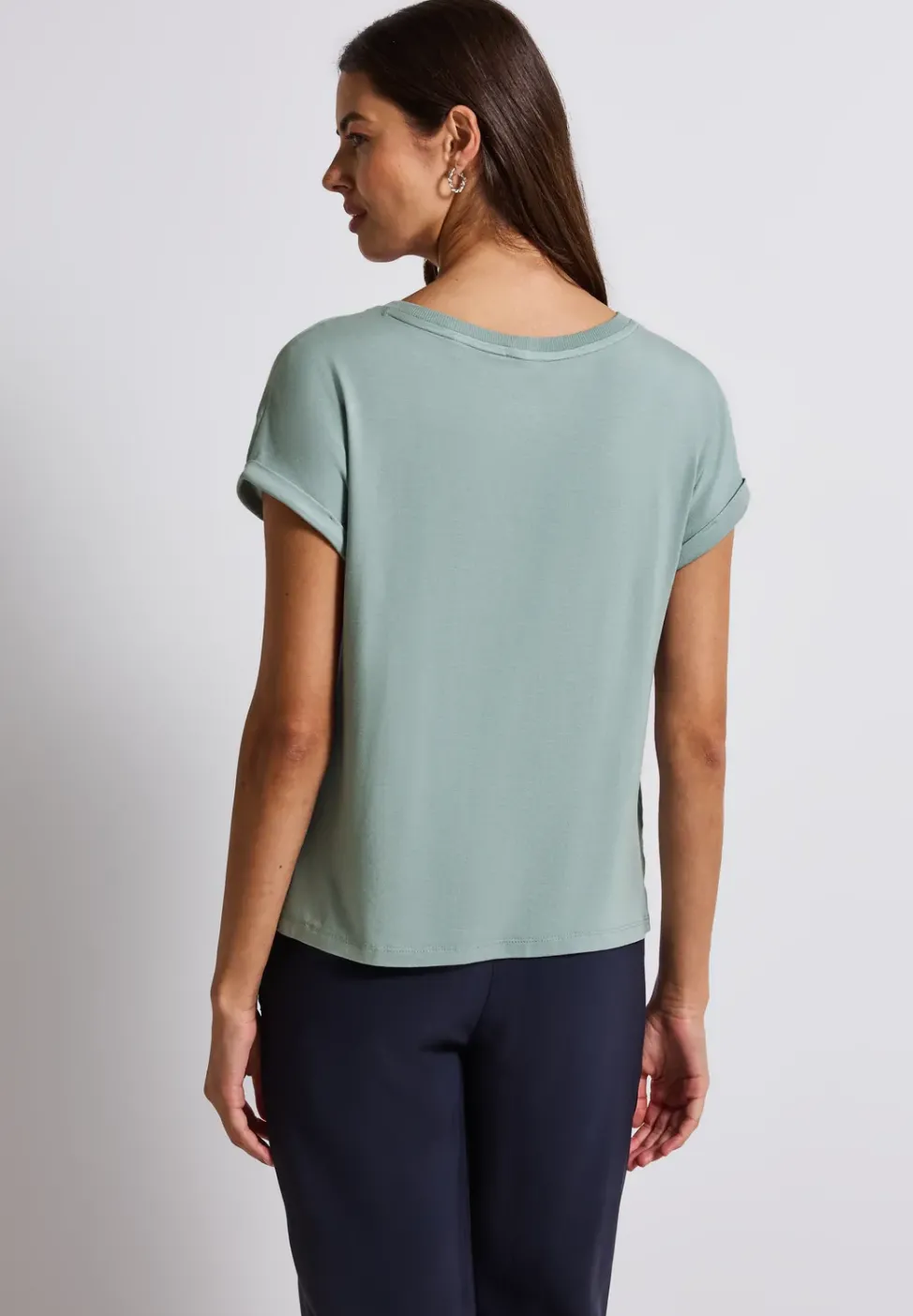 T-shirt à structure mixte