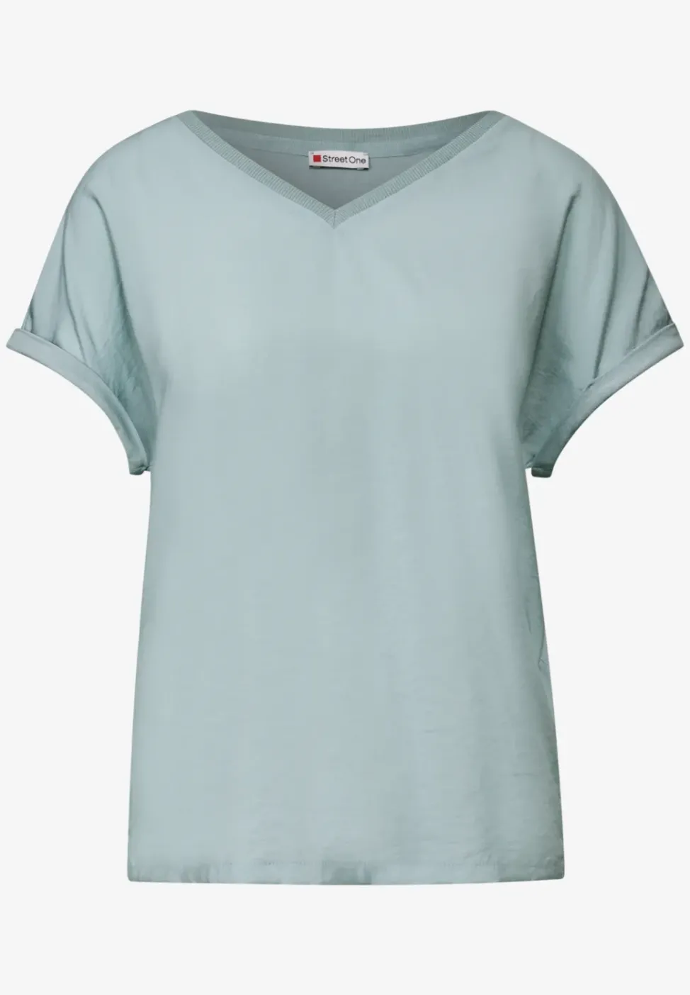 T-shirt à structure mixte