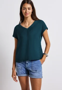 T-shirt à structure mixte