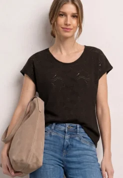 T-shirt à structure mixte