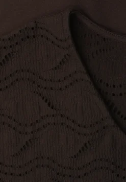 T-shirt à structure mixte