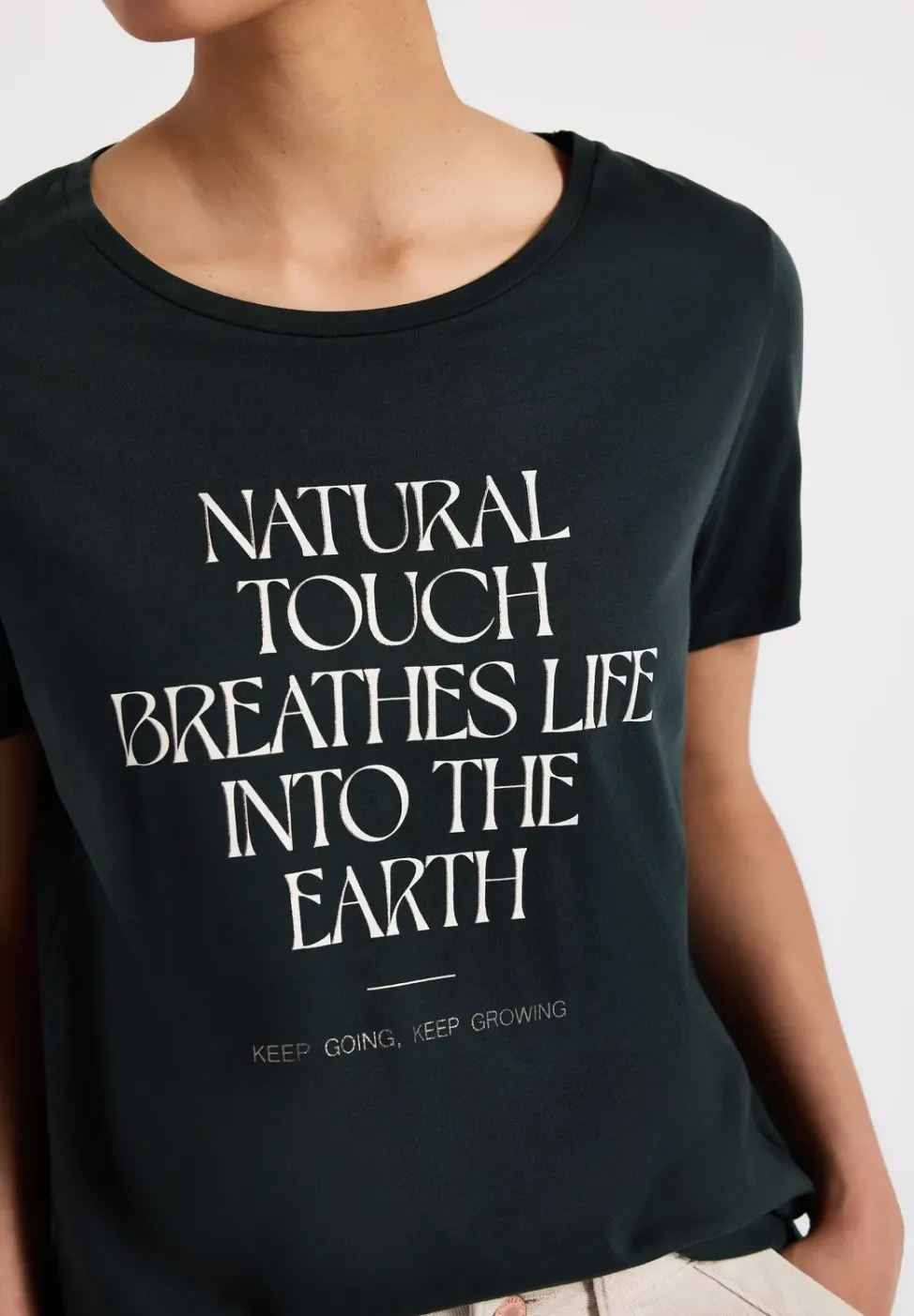 T-shirt avec art wording