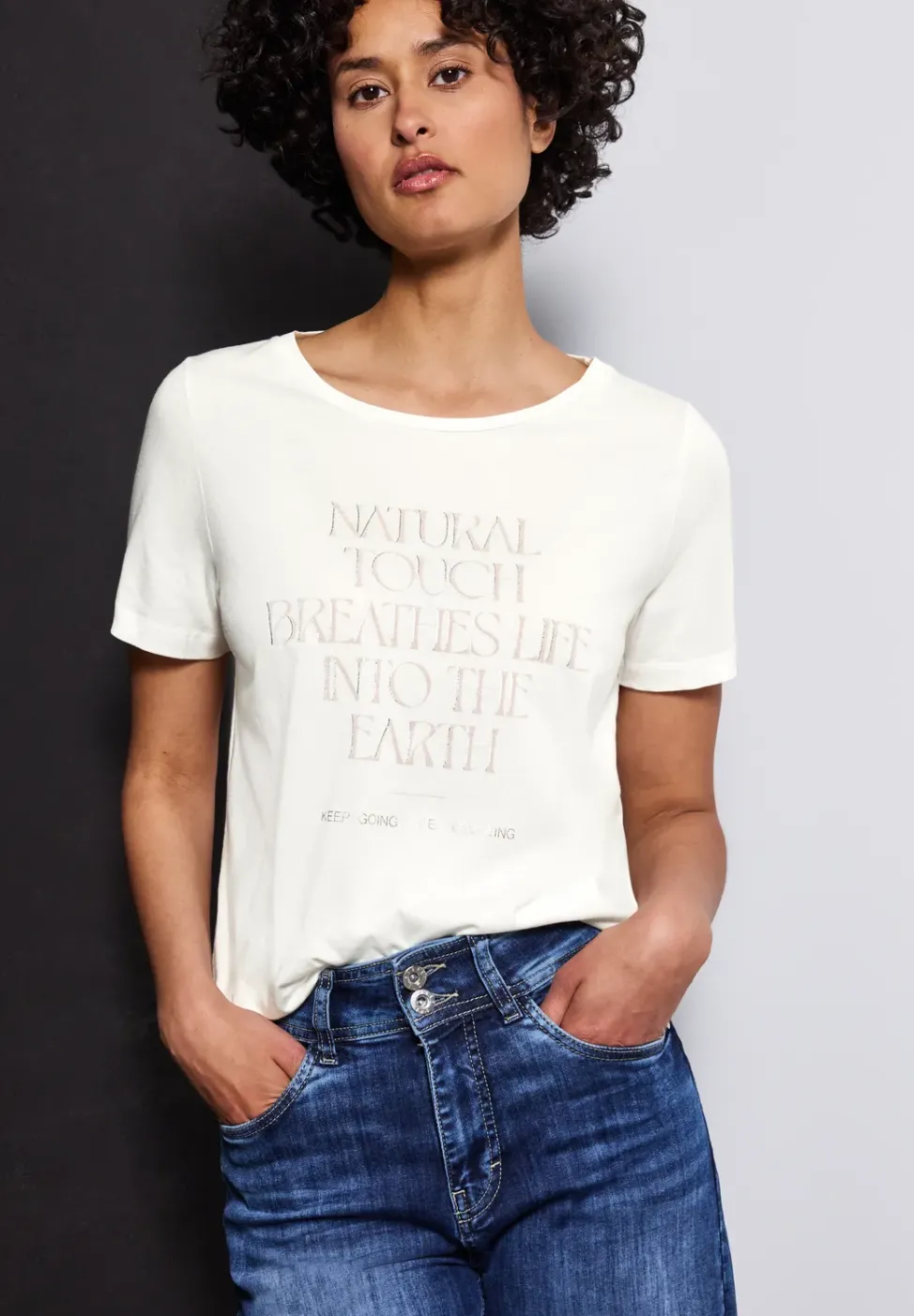 T-shirt avec art wording