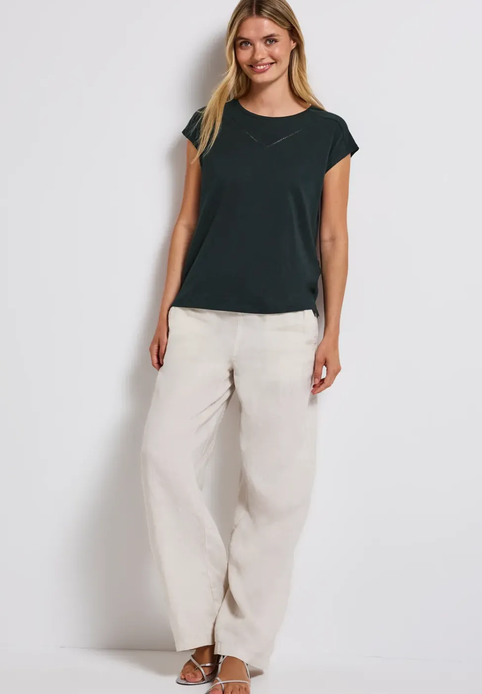 T-shirt avec bande décorative