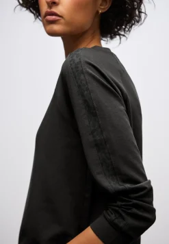 T-shirt avec bandes de galon léopard