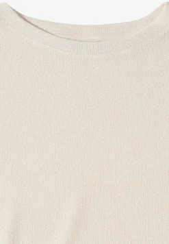 T-shirt avec boatneck au look tricoté