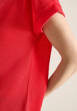 T-shirt avec boatneck au look tricoté