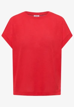 T-shirt avec boatneck au look tricoté