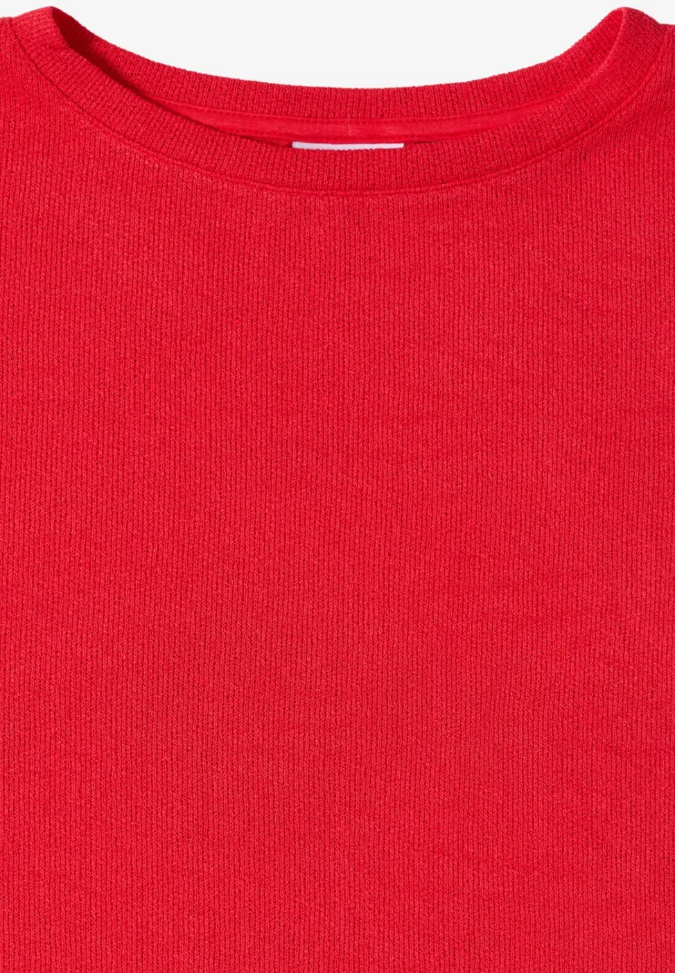 T-shirt avec boatneck au look tricoté