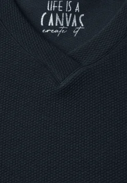 T-shirt avec col en V
