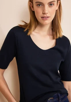 T-shirt avec col en V