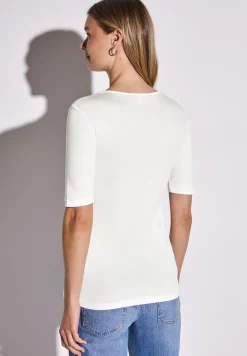 T-shirt avec col en V