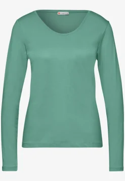 T-shirt avec col en V arrondi