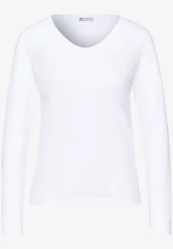 T-shirt avec col en V arrondi
