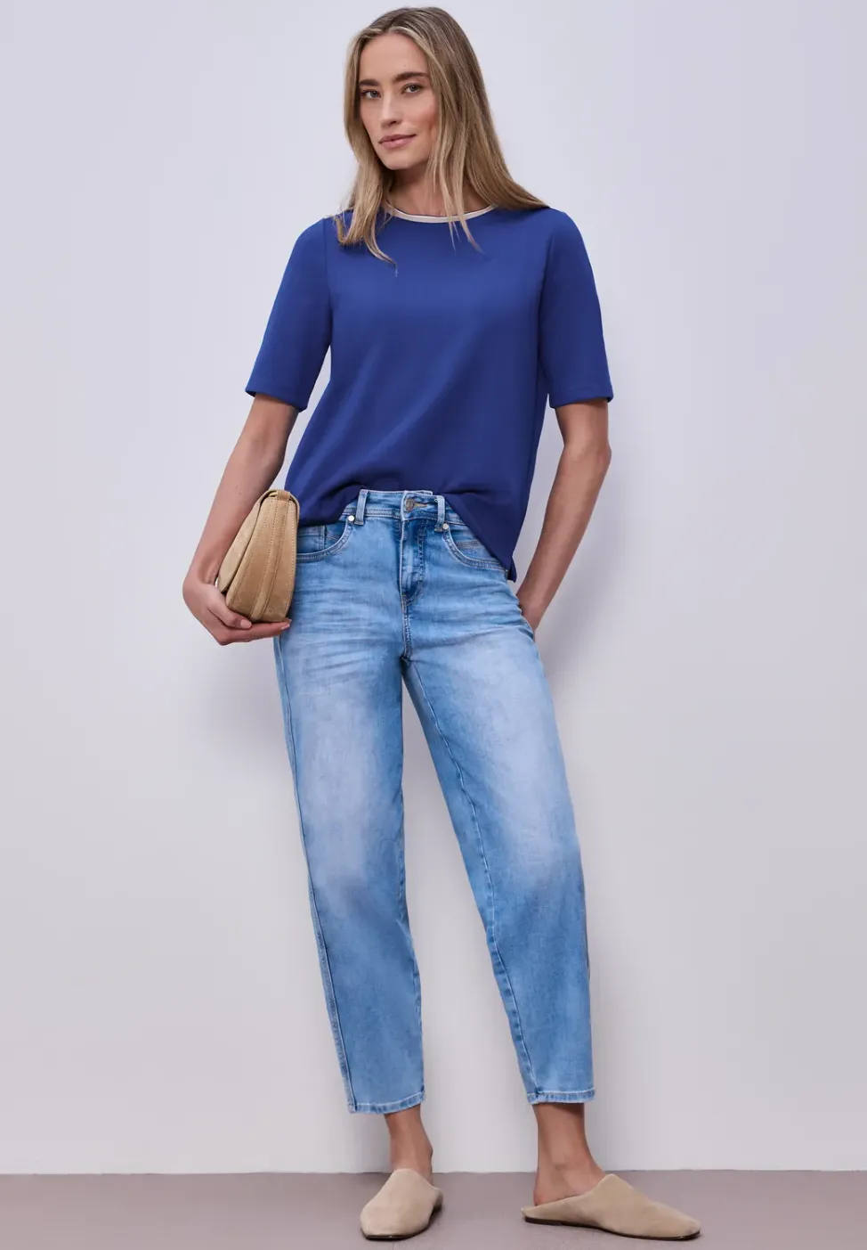 T-shirt avec détail contrasté