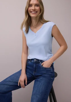 T-shirt avec détail de boutons
