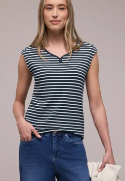 T-shirt avec détail de boutons