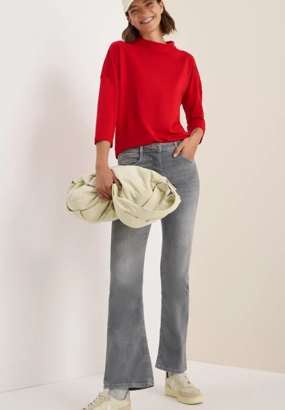 T-shirt avec détail de boutons
