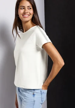 T-shirt avec détail d'épaule
