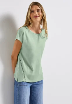 T-shirt avec détails au crochet