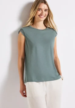 T-shirt avec détails au crochet