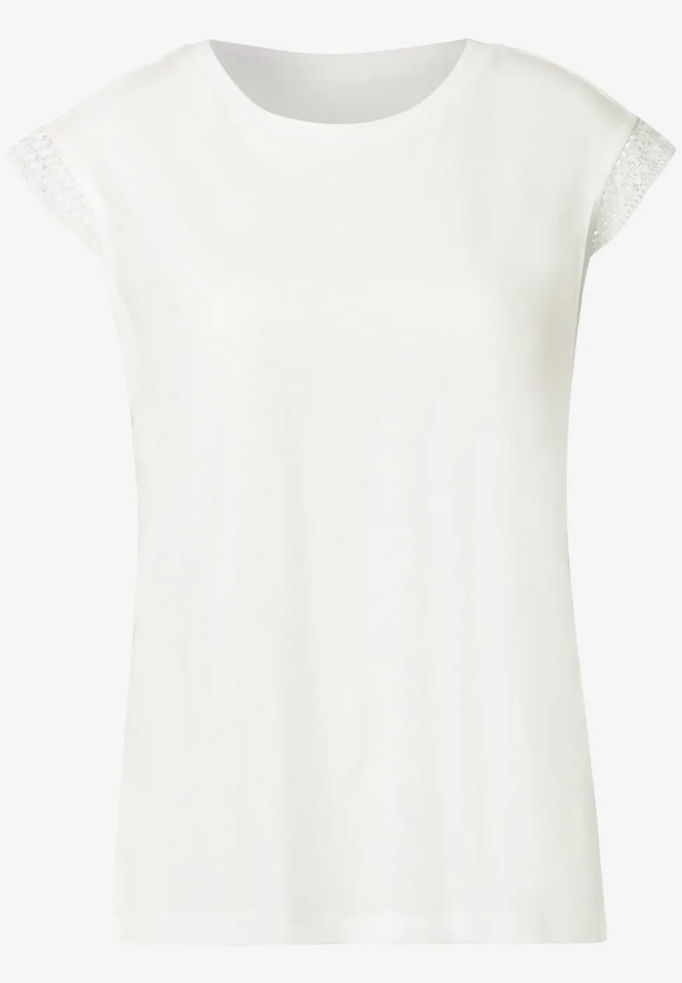 T-shirt avec détails au crochet
