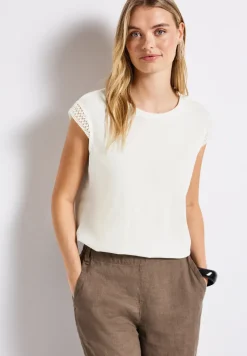 T-shirt avec détails au crochet