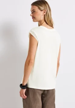 T-shirt avec détails au crochet