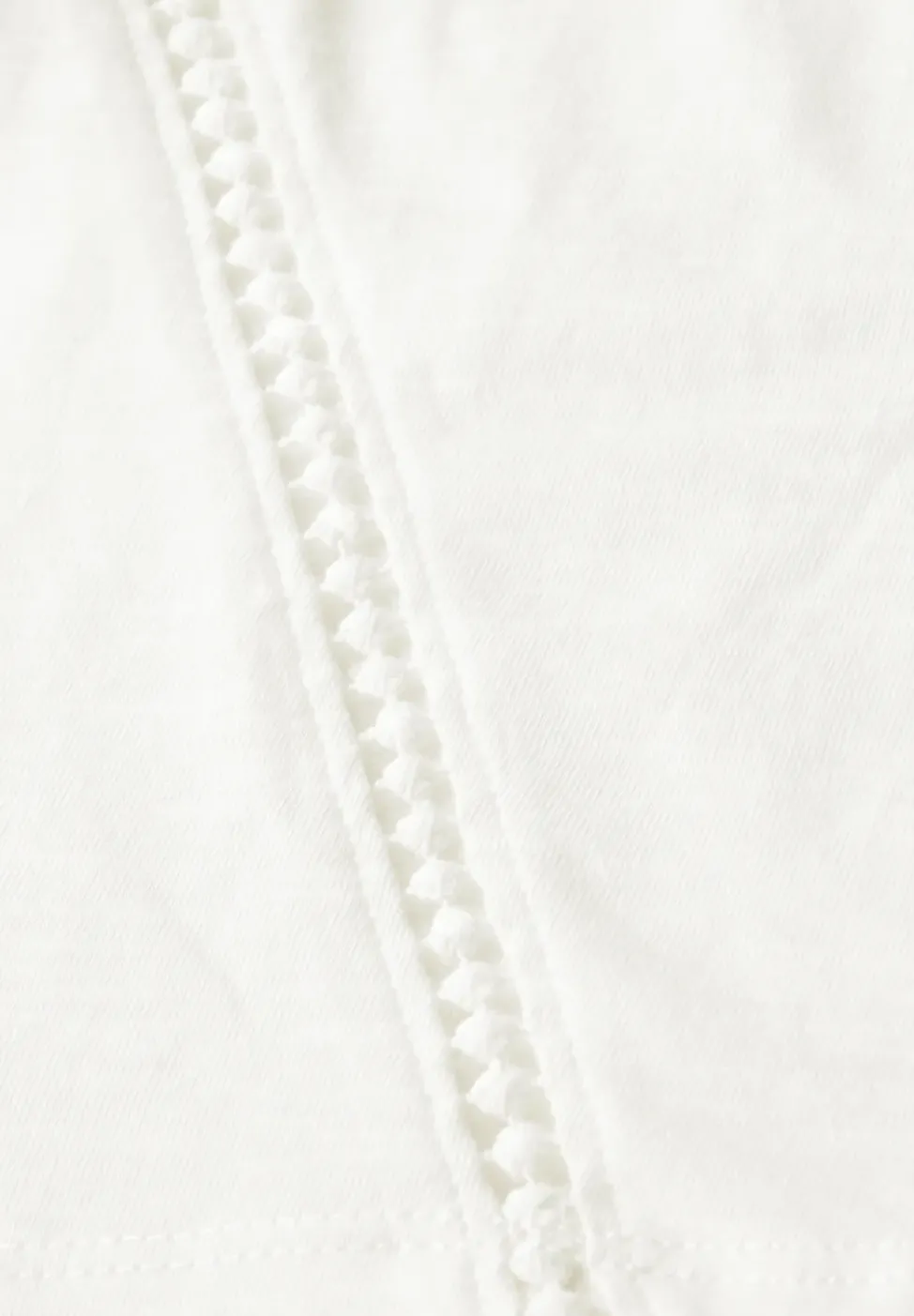 T-shirt avec détails au crochet