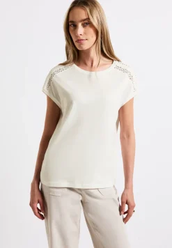 T-shirt avec détails au crochet