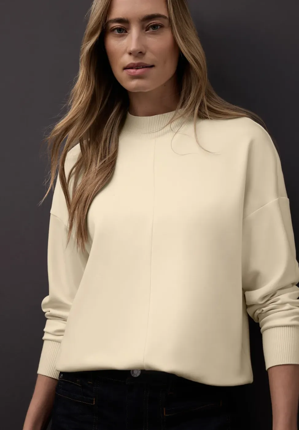 T-shirt avec détails côtelés