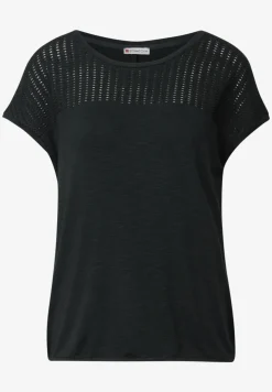 T-shirt avec détails en dentelle