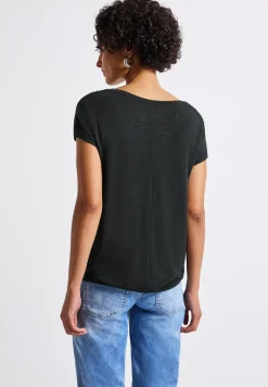 T-shirt avec détails en dentelle